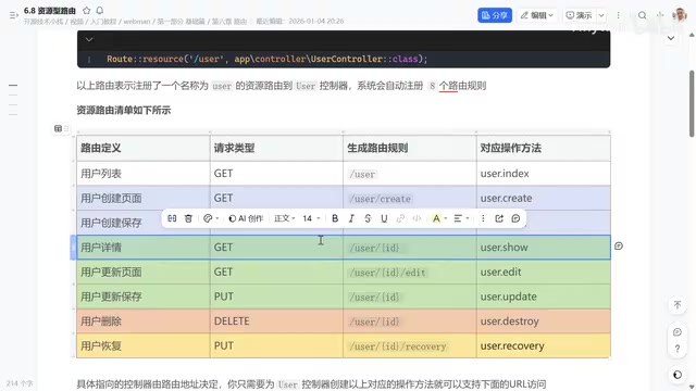 Webman资源路由:一行代码生成8个RESTful接口