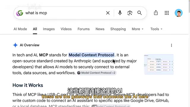 MCP 就像为 AI 准备的 USB 接口