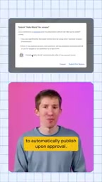 After approval, you can wait until the best time to publish the update to users.