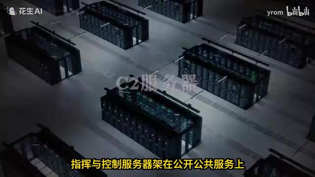 指挥与控制服务器架在公开公共服务上,全程自迁移。