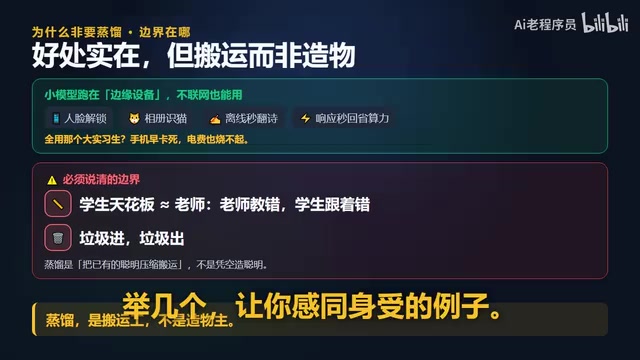 人脸解锁、相册识别、离线翻译，背后大多是被蒸馏过的小模型
