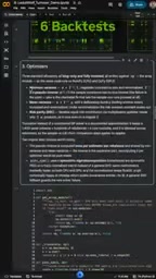 Six backtests covering three optimization strategies