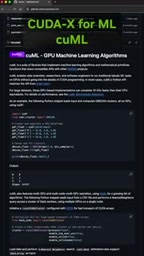 cuML pre-installed in Colab and Kaggle GPU environments