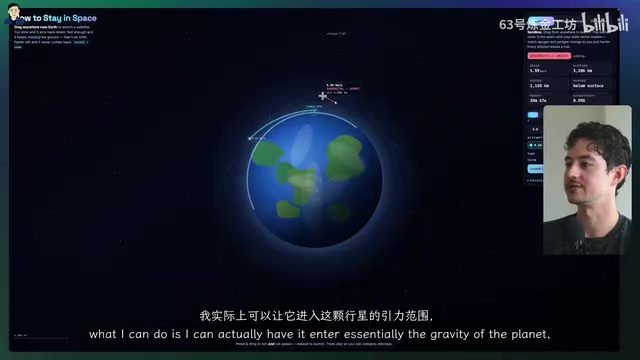Interactive orbital launch simulation