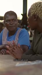 27-year-old Brenda communicating HIV prevention knowledge with young women in her community