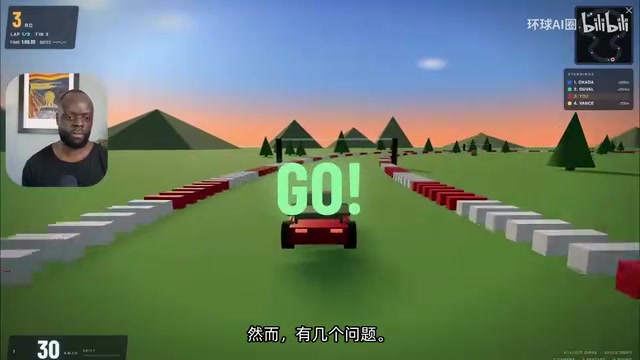 3D racing game map