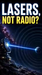 A laser pulse might reach Earth only in an extremely brief moment