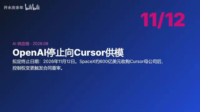 OpenAI Cuts Off Cursor: A Wake-Up Call for the AI Programming Supply Chain