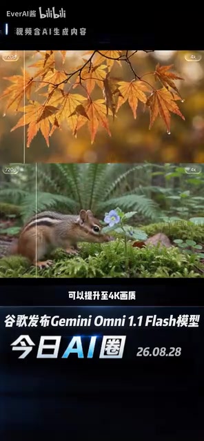 Gemini Omni支持导入参考视频引导生成