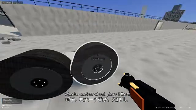Attempting to build a vehicle with wheels and objects