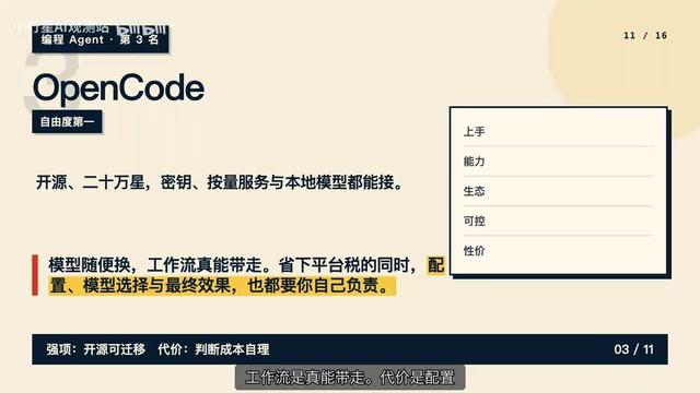 OpenCode's open-source flexibility advantage and configuration costs