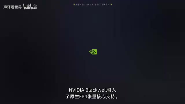 Blackwell introduces native FP4 tensor core support