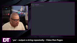 Redirecting yes output to /dev/null