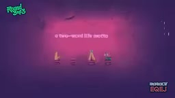 A two-word life motto