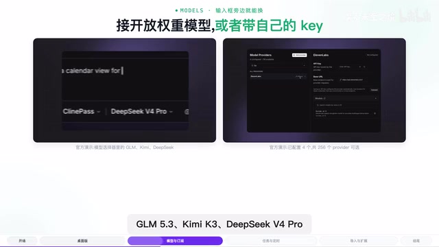其中 DeepSeek V4 Flash 和 Laguna S2.1 标着免费