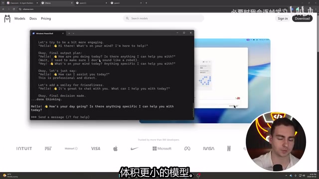 Entering the code editor to build the agent