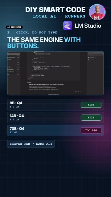 服务器选项卡使用与 Ollama 相同的 API，控制台会显示每秒 Token 数量。