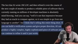 The author acknowledges this point