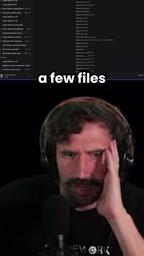 so it's just kind of it was exploring some files for you and then it just kept on exploring files