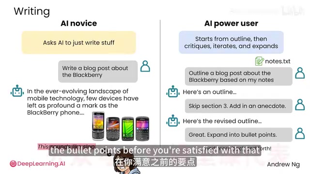 This power-user workflow ultimately expands the outline into the full piece