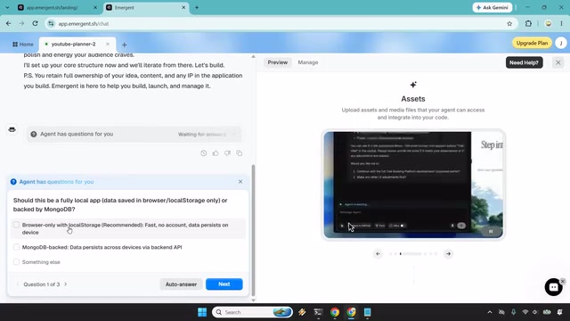 Emergent AI 实测:一句提示词零代码搭建应用