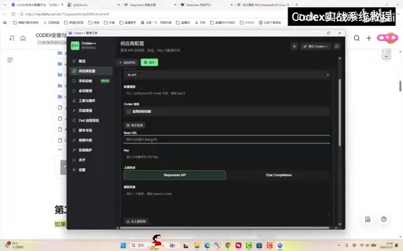 DeepSeek configuration panel