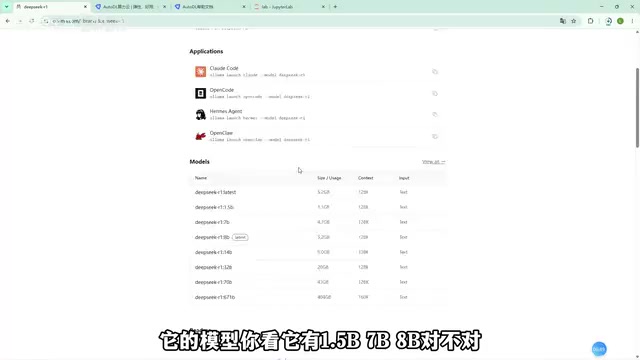 不同模型规模对比