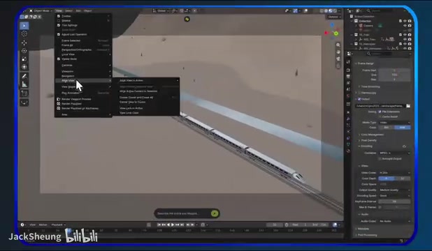 The 3D motion PlayBlast rendered from the constructed scene