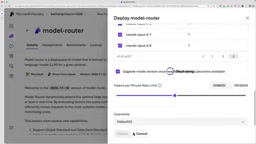 Cupcake agent scenario, observing the model recommended by the router