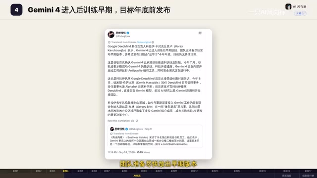 CLM-8B推理提速9倍,Gemini 4进入后训练:AI日报速览