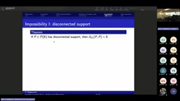 disconnected support on the real line