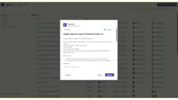 Approvers can directly approve, reject, or reassign