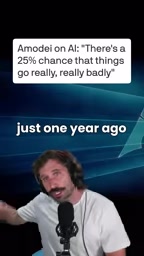 Just one year ago today, Dario actually said