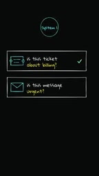Tasks like ticket classification and urgency detection only need a single glance