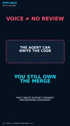 The agent may write the code,