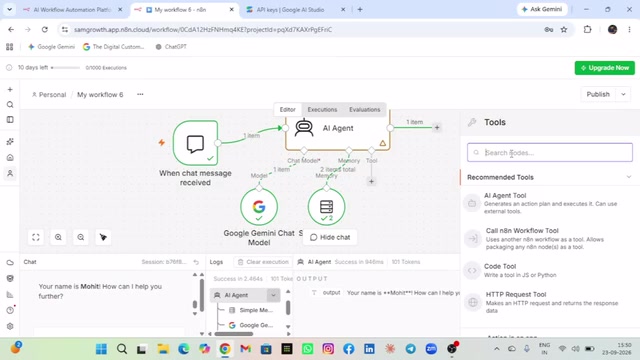 When building your agent or automation