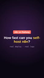 Self-Hosting n8n on Railway in 40 Seconds: Deployment Speed and Cost, Tested