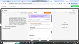 Configuring input and model for the AI node