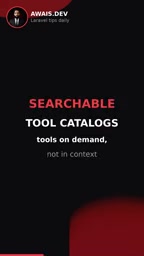 The author runs 17 tools on the server, dramatically reducing context overhead