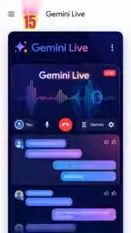 Gemini Live supports hands-free voice interaction