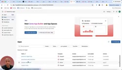 Course setup and project overview interface