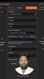 Running the workflow and sending a test message to trigger the analysis