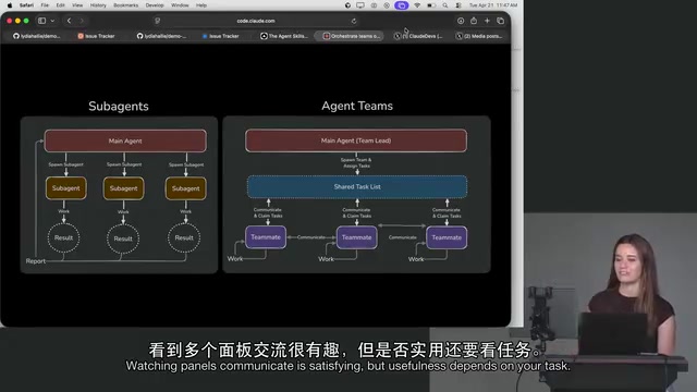 Agent Teams in action — the experience is compelling