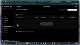 Adding the API key in Vercel's Environment Variables