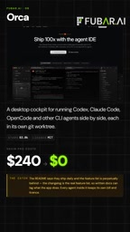 Orca:一个免费的AI编程Agent驾驶舱,替代Devin Pro