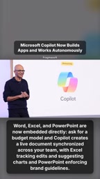 要求构建预算模型时，Copilot 创建实时同步文档并由 Excel 追踪编辑