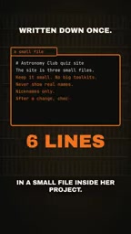 It comes to nine lines