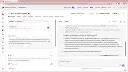 Submitting a prompt about Boulder Innovations' risk profile in the agent playground