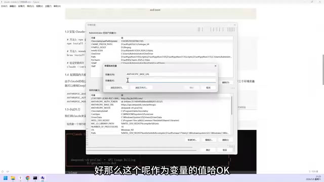 Configuring an environment variable