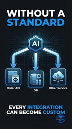 Without a common standard, every AI integration can become a custom connection.
